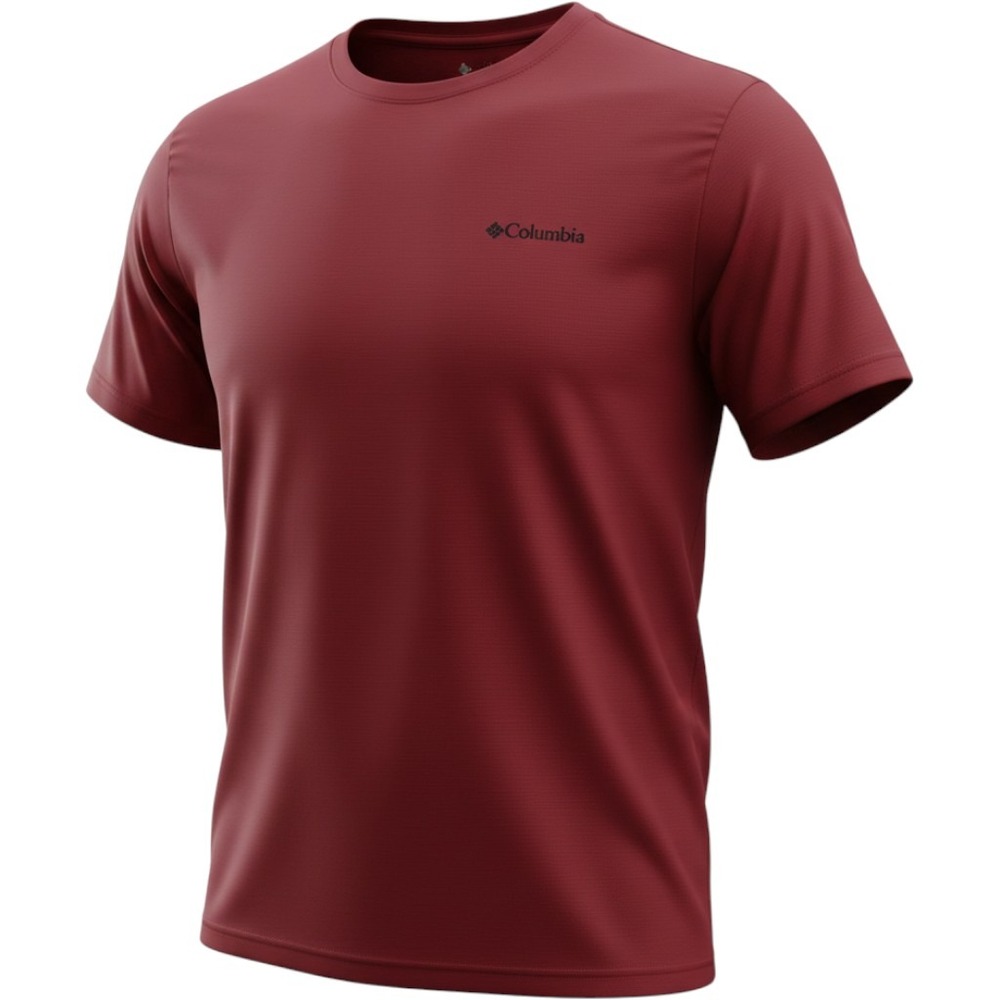 Columbia Mens Short Sleeve Performance T-Shirt Red AO1419 XL